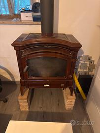 Stufa in ghisa smaltata Nestor Martin – vintage