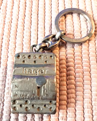 Portachiavi HAGER Interruttore industriale '80 new