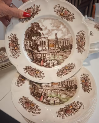 Servizio Piatti Inglese Vintage-Johnson Bros"Royal