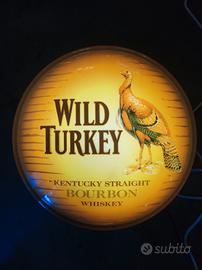 Insegna pubblicitaria Neon Wild Turkey Whisky 
