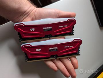 RAM 32GB DDR4 Gigastone RGB Game Pro - Come Nuova