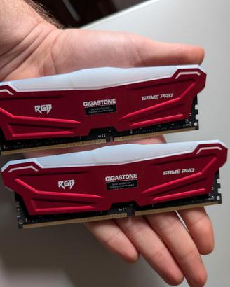 RAM 32GB DDR4 Gigastone RGB Game Pro - Come Nuova
