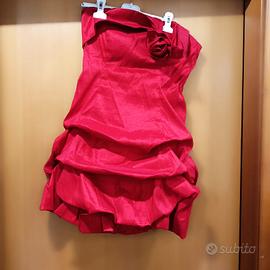 vestito corto rosso 