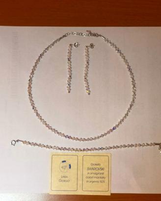 Collana Swarovski argento 925%