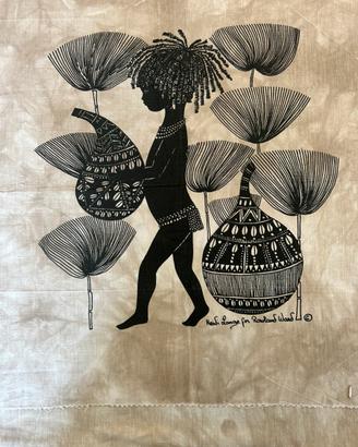 Stampa Batik artista Hedi Lange