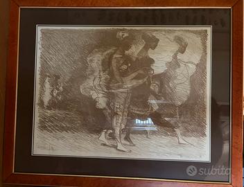 Salvatore Fiume, “Somale” litografia