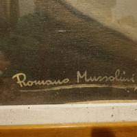 olio su tela di Romano Mussolini
