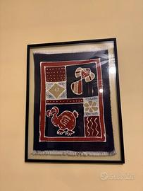 2 quadri con tele Batik africane 78x61 – Namibia