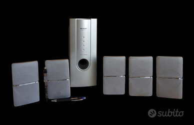 BEL SISTEMA DI  DIFFUSORI SURROUND SHARP NUOVI