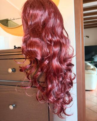 Parrucca rossa lunga