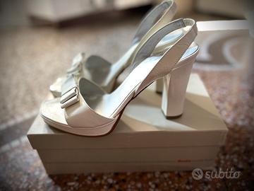 Sandalo bianco vernice - n. 38