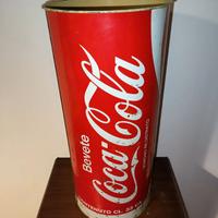 BIDONE COCA COLA VINTAGE PUBBLICITARIO ANNI 80