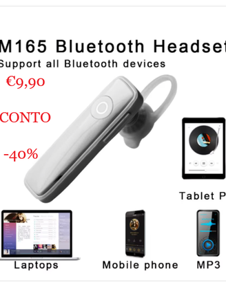 Auricolare Bluetooth per smartphone