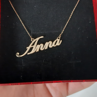 Collana con nome in oro giallo 750