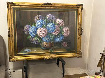 Graziani Alfio Paolo pittore “ORTENSIE” vintage