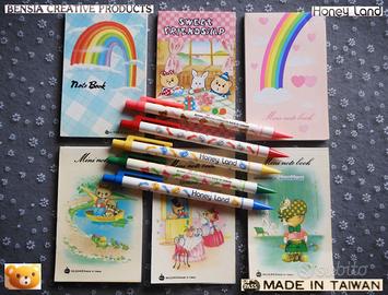 Cartoleria VINTAGE 80 Notes Matite Bensia animali