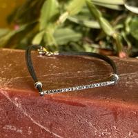 Bracciale uomo in oro 750 18 carati diamanti neri