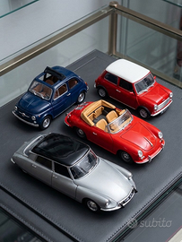 4 modellini auto in scala 1:18