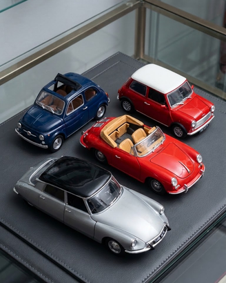 4 modellini auto in scala 1:18
