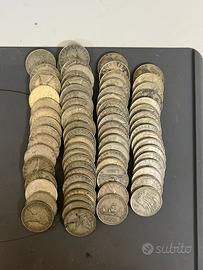 500 lire argento varie condizioni anni e edizioni