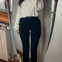 Pantaloni skinny neri a vita alta Tally Weijl XS