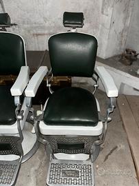 coppia poltrone barbiere anni 50/60