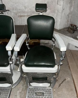 coppia poltrone barbiere anni 50/60