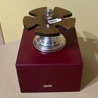 Portatimbri vintage legno/argento