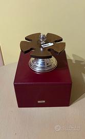 Portatimbri vintage legno/argento