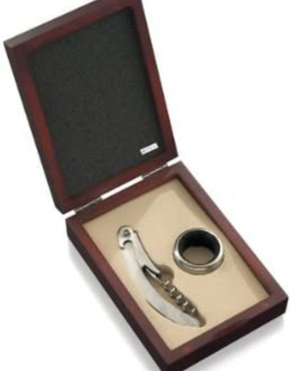 Cofanetto enoteca Set 2 Pezzi Inox BRANDANI