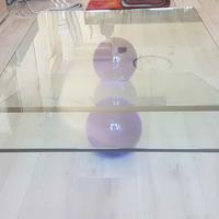 Tavolino cristallo Reflex Biancade