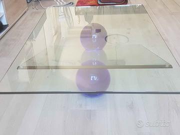 Tavolino cristallo Reflex Biancade