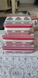 set 3  barattoli Natalizi (piccolo medio e grande)