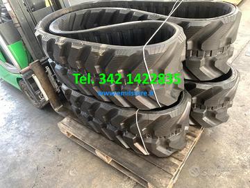 Cingoli in gomma 400X72.5X72W e 400x72.5x74W