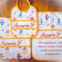 Set asilo personalizzati a mano 