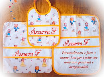 Set asilo personalizzati a mano 
