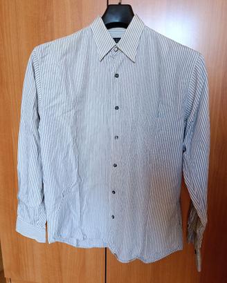Camicia bianca a righe grigie C.D.I.