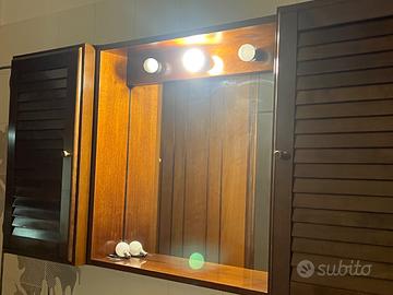 Pensile bagno  sospeso con specchio