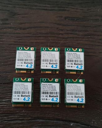 Lotto 6x Schede Wi-Fi + Bluetooth M.2 Realtek RTL8