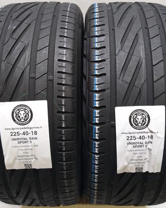 2 GOMME 225 40 18 UNIROYAL A61508