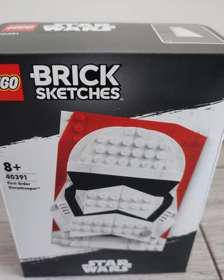 Lego 40391 brick sketches stormtrooper nuovo misb