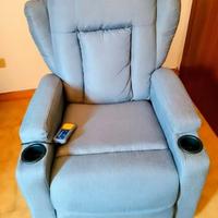 Poltrona Massaggiante Reclinabile vidaXL (MONTATA)