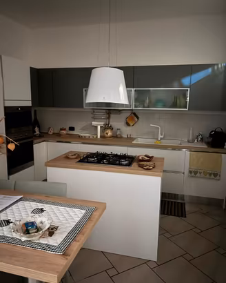 cucina con isola e penisola