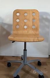 Sedia con ruote ikea