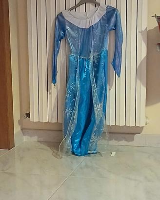COSTUME DI CARNEVALE PRINCIPESSA DEL GHIACCIO TG 7