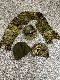 Cappello sciarpa a rete