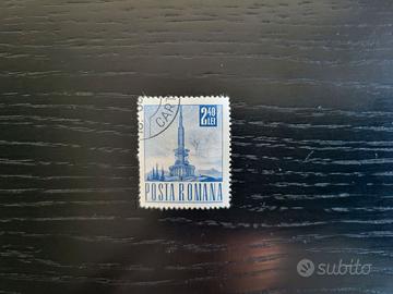 Francobollo Romania 2,40 Lei - Architettura