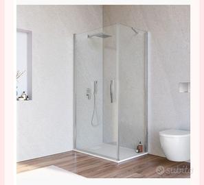 Box doccia 90x70 + piatto doccia e rubinetteria