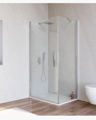 Box doccia 90x70 + piatto doccia e rubinetteria
