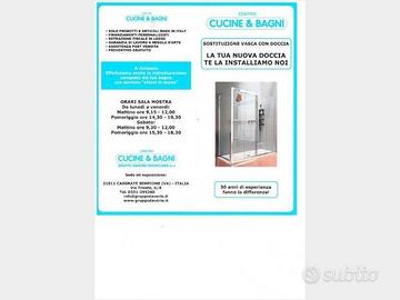 Sostituzione vasca con doccia prezzo eur